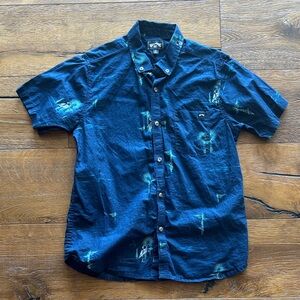 Billabong Navy Blue Casual Button Down Shirt